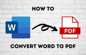 Come convertire un documento Word in PDF