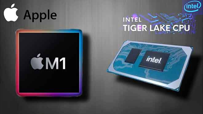 Apple M1 против Intel i7