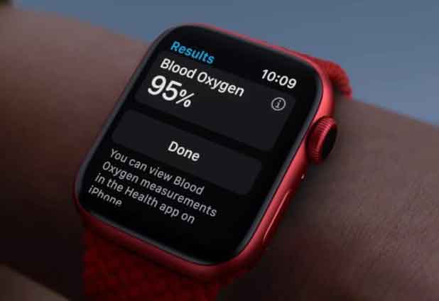 контролировать уровень кислорода в крови с Apple Watch