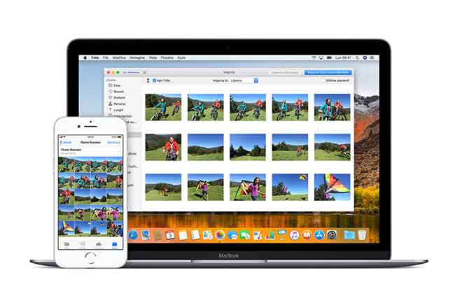 trasferire foto dal tuo iPhone a un Mac o PC